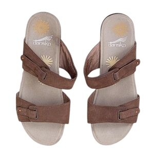 Dansko Brown Nubuck Suede Comfort Sandals 41  10.5